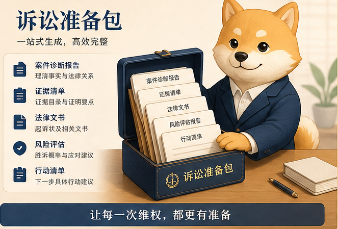 诉讼准备包示意图